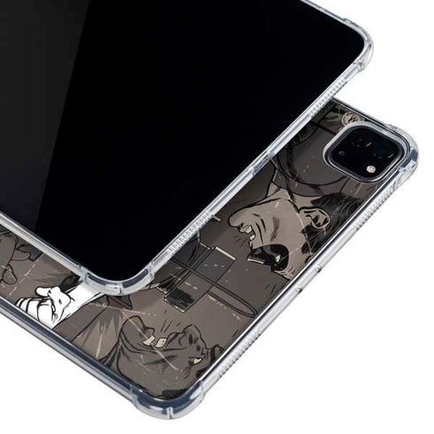 DC Comics Green Lantern Vintage Action Pose Pattern iPad Pro 12.9in (2020) Clear Case